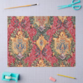 Antiquitätendekoration französisches Blumenmuster Seidenpapier (Basteln)