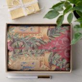 Antiquitätendekoration französisches Blumenmuster Seidenpapier (Geschenk)