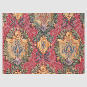 Antiquitätendekoration französisches Blumenmuster Seidenpapier