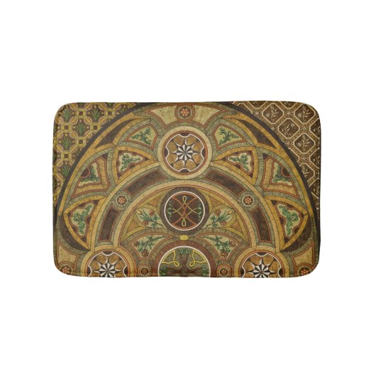 Antiquitätendekoration Holzdrucken Badematte (Vorderseite)