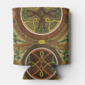 Antiquitätendekoration Holzdrucken Dosenkühler (Rückseite)