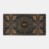 Antiquitätendekoration mit Init. Desk Mat Schreibtischunterlage (Vorderseite)