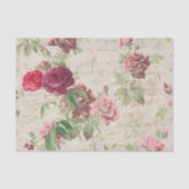 Antiquitätendekoupage & Gewebepapier dunkelrosa Ro Seidenpapier (Vorderseite)