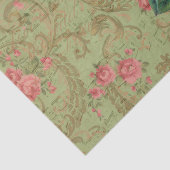 Antiquitätendekoupage & Gewebepapier Pink & Sage d Seidenpapier (Ausschnitt)