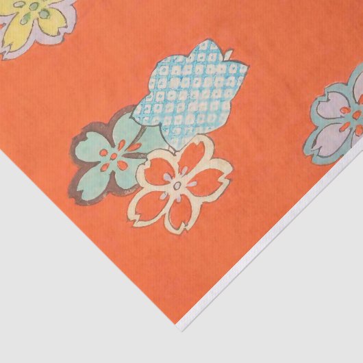 Antiquitätendesign - Blume-Papiertücher Seidenpapier (Ausschnitt)