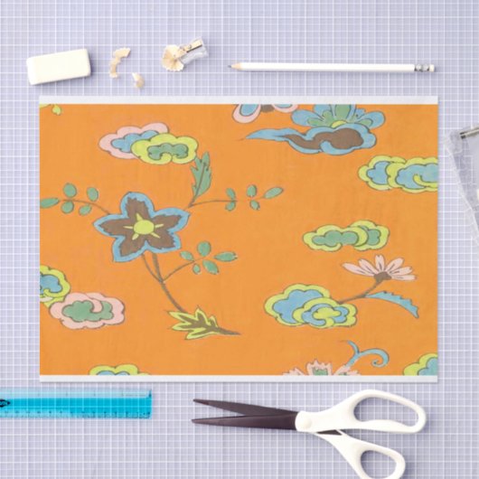 Antiquitätendesign - Blume-Papiertücher Seidenpapier (Handwerk)