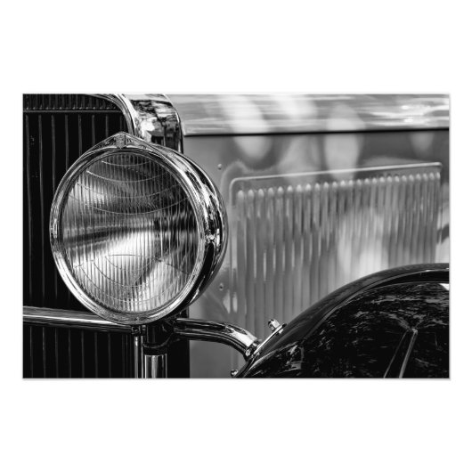 Antiquitätendetails - in Schwarz und Weiß Fotodruck (Vorne)