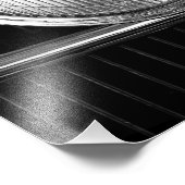 Antiquitätendetails - in Schwarz und Weiß Fotodruck (Ecke)