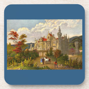 Antiquitätendruck des Hauses Abbotsford Getränkeuntersetzer