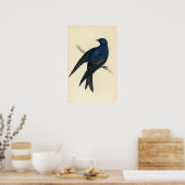 Antiquitätendruck eines Lila Martin Poster (Küche)