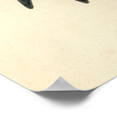 Antiquitätendruck eines Lila Martin Poster (Ecke)