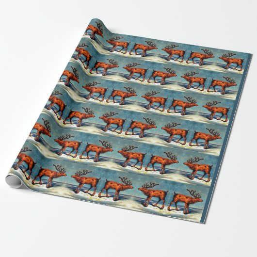 Antiquitätendruck Geschenkpapier (Ungerollt)