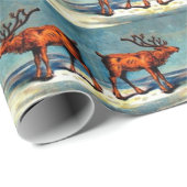 Antiquitätendruck Geschenkpapier (Rolleneckpunkt)