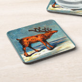 Antiquitätendruck Getränkeuntersetzer (Linke Seite)