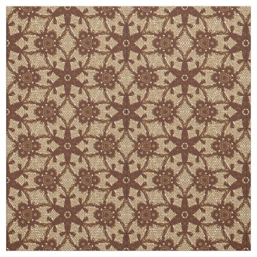 Antiquitätendruck - Schokolade und Beige Stoff (Muster)