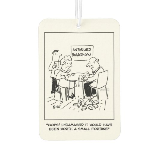 Antiquitätenexperte lässt einen wertvollen Gegenst Autolufterfrischer (Rückseite)