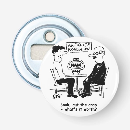 Antiquitätenexperte. Was lohnt es sich zu sonniger Flaschenöffner (Vorderseite)