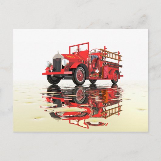 Antiquitätenfeuer-Motor Postkarte (Vorderseite)