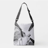 Antiquitätenflugzeug B&W Tragetaschen Mit Langen Trägern (Vorderseite)