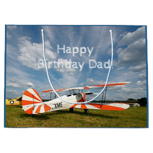 Antiquitätenflugzeug-Biplane Große Geschenktüte