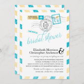 Antiquitätenflugzeug-Brautparty Einladung (Vorne/Hinten)