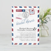 Antiquitätenflugzeug-Brautparty Einladung (Stehend Vorderseite)