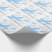 Antiquitätenflugzeug Geschenkpapier (Ecke)