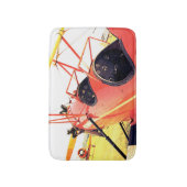 Antiquitätenflugzeug-Rotes Flugzeug Badematte (Vorderseite Vertikal)