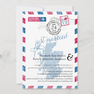 Antiquitätenflugzeug Schottland Post Empfang Einladung