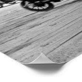 Antiquitätenflugzeug über Daytona Beach, Florida, Poster (Ecke)