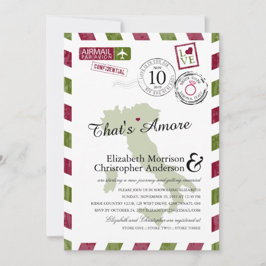 Antiquitätenflugzeug Verona Italien | Brautparty Einladung (Vorderseite)