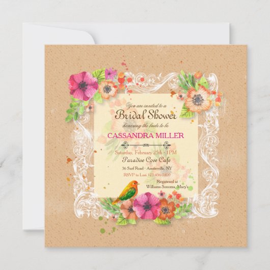 Antiquitätenflüster Einladung (Vorderseite)