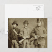Antiquitätenfotografie - Das Party der Jagd Postkarte (Vorne/Hinten)