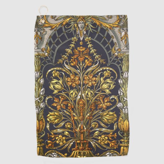 Antiquitätengarten Einfahrt Golf Handtuch (Vorderseite)