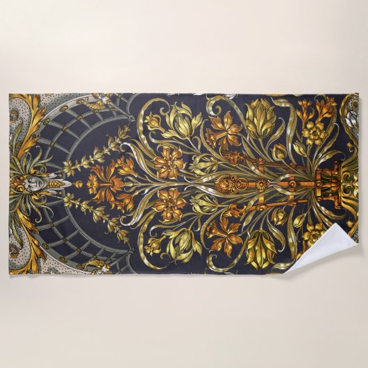 Antiquitätengarten Einfahrt Strandtuch (Vorderseite)