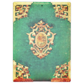 Antiquitätengebirge und viktorianische Grüne Klemmbrett (Rückseite)