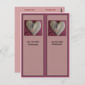 Antiquitätengequiltes Lesezeichen Postkarte (Vorne/Hinten)