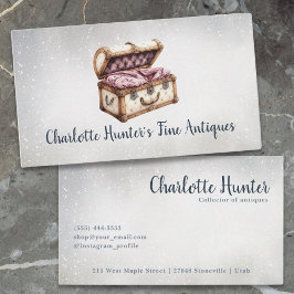 Antiquitätengeschäft, eleganter Vintager Polster,  Visitenkarte