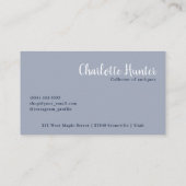 Antiquitätengeschäft, eleganter Vintager Spiegel, Visitenkarte (Rückseite)