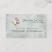 Antiquitätengeschäft Vintag romantische Vogelkäfig Visitenkarte (Rückseite)