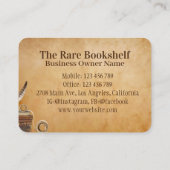 Antiquitätengeschäft Vintag Visitenkarte (Rückseite)