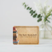 Antiquitätengeschäft Vintag Visitenkarte (Stehend Vorderseite)