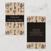 Antiquitätengeschäft Vintage Brauntöpfe Visitenkarte (Vorne/Hinten)