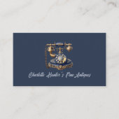 Antiquitätengeschäft, Vintages altes Telefon, Gold Visitenkarte (Vorderseite)