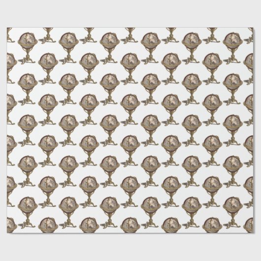 Antiquitätenglocke, weißes BG-Schleifpapier Geschenkpapier (Flach)