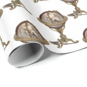 Antiquitätenglocke, weißes BG-Schleifpapier Geschenkpapier (Rolleneckpunkt)