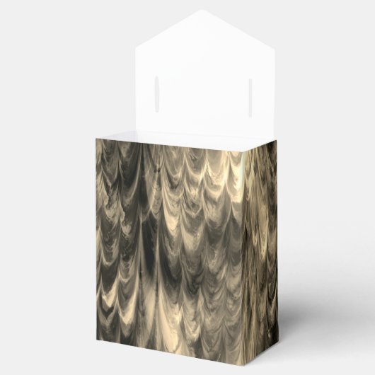 Antiquitätengold: Papiertaschentuch Geschenkschachtel (Geöffnet)