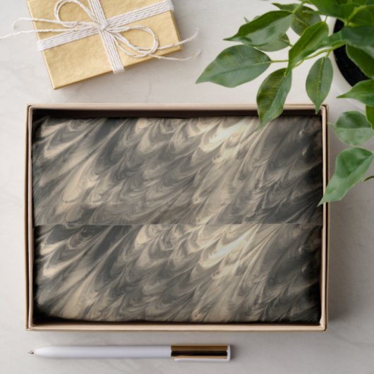 Antiquitätengold: Papiertaschentuch Seidenpapier (Geschenk)