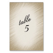 Antiquitätengoldene Tischnummer (Rückseite)