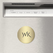 Antiquitätengoldmonogramm Magnet (In Situ (Geschirrspüler))